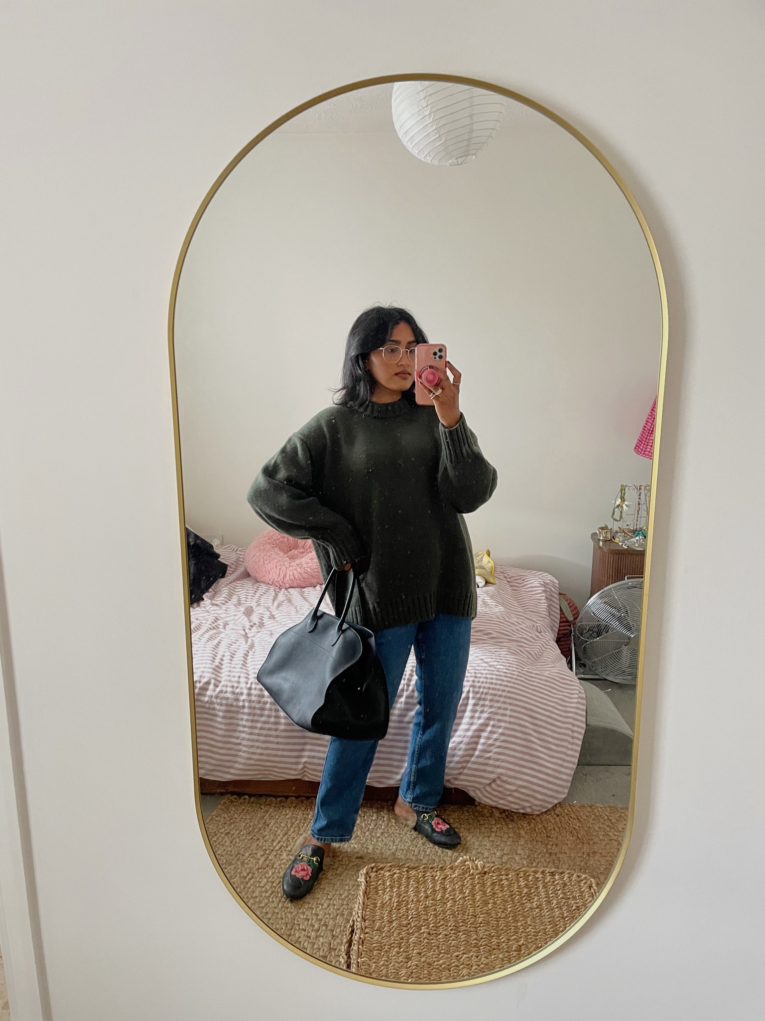 Slim jeans 
Cos cashmere 
Margaux dupe 

#LTKautumn