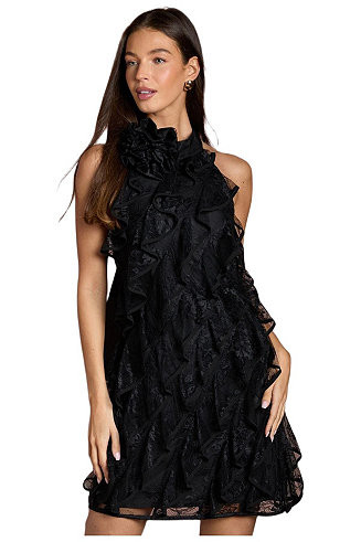 CoastWomen's Lace Frill Mini Dress | Macy's