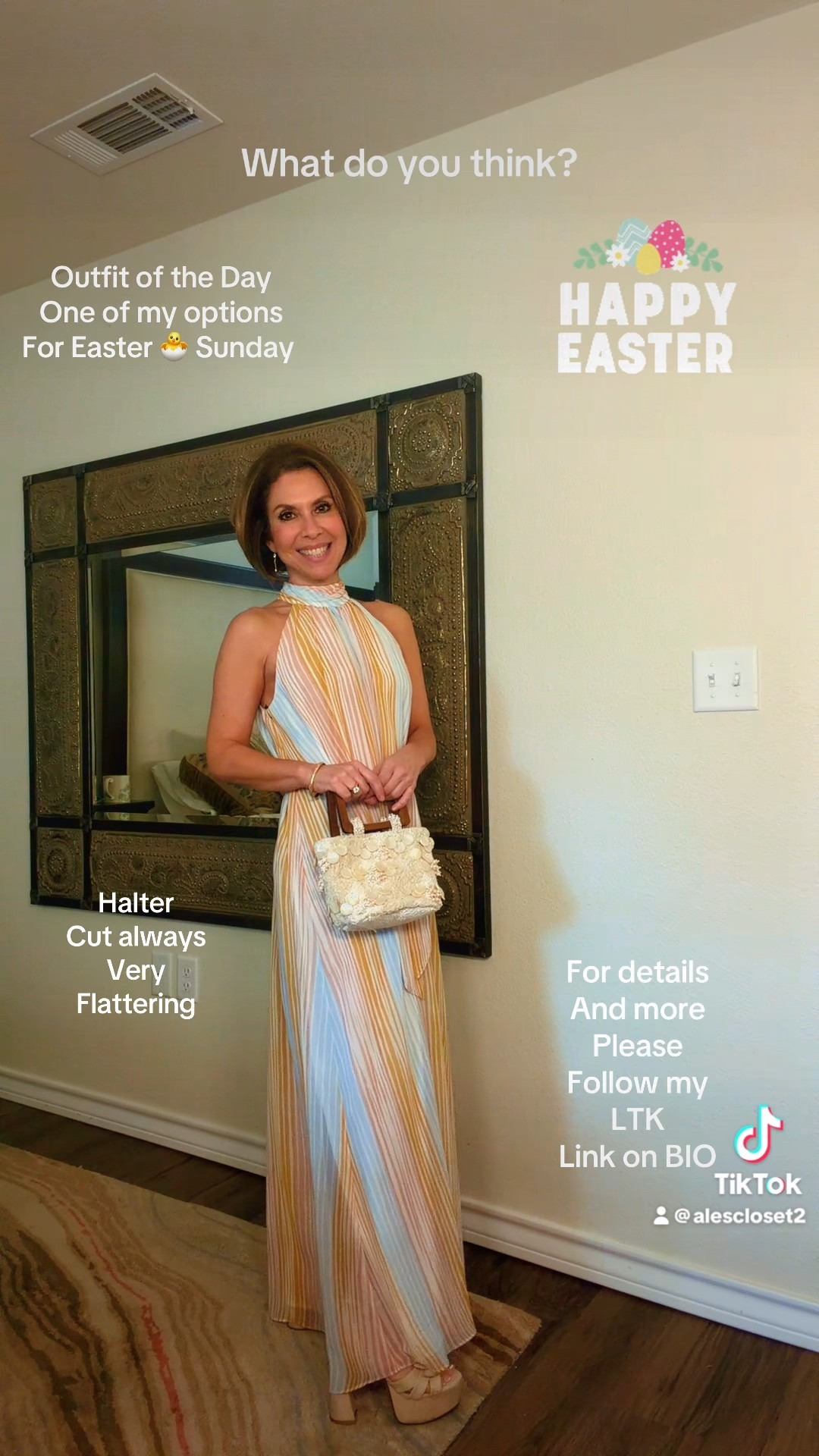 This might be my Easter Sunday dress 🐣✨ and I’m honestly so in love with it.
I found it at Dillard’s by Vince Camuto and the colors are just so soft and beautiful for spring.

Wearing size XS — it does run a little big on me, but I can definitely get away with it and still love the fit. The halter cut is SO flattering… it makes my arms look more toned and gives my shoulders a little more structure, which I love 🤍

This is one of those dresses you can wear for church, brunch, baby showers, or any spring event and feel put together instantly ✨

All details linked here ✨


#ltkstyle #springdress #easteroutfit #vincecamuto #dillardsfind #outfitinspo #ltkitfinds

#LTKootd #LTKSeasonal #LTKOver40