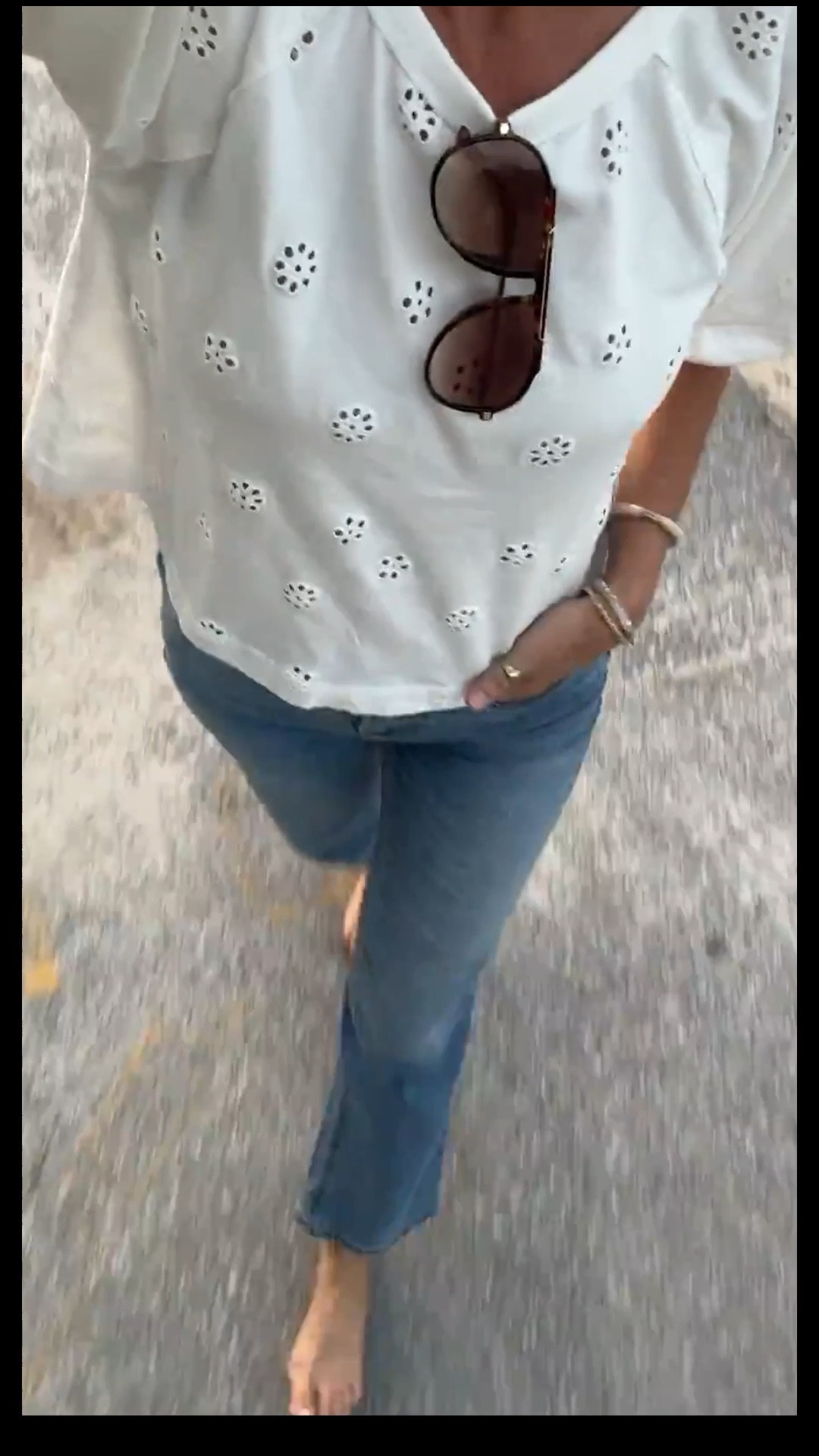 The perfect summer outfit!!

For sizing I went down in the length of the jeans for a cropped fit. I am in 4 regular. I'm 5'11". Small tee.

#LTKootd #LTKSeasonal #LTKOver40