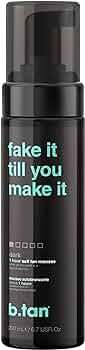 b.tan Dark Self Tanner | Fake It Till You Make It - Fast, 1 Hour Sunless Tanner Mousse, No Fake T... | Amazon (US)