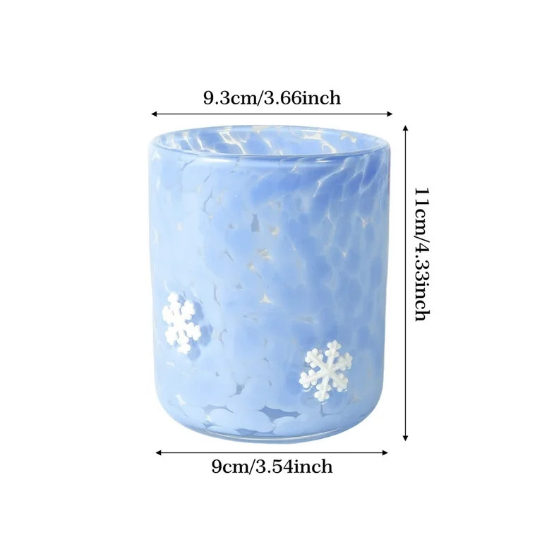 Christmas Polka Dot Glass Cups, 12oz Holiday Tumblers with Santa Snowflake Tree Patterns, for Mil... | Walmart (US)