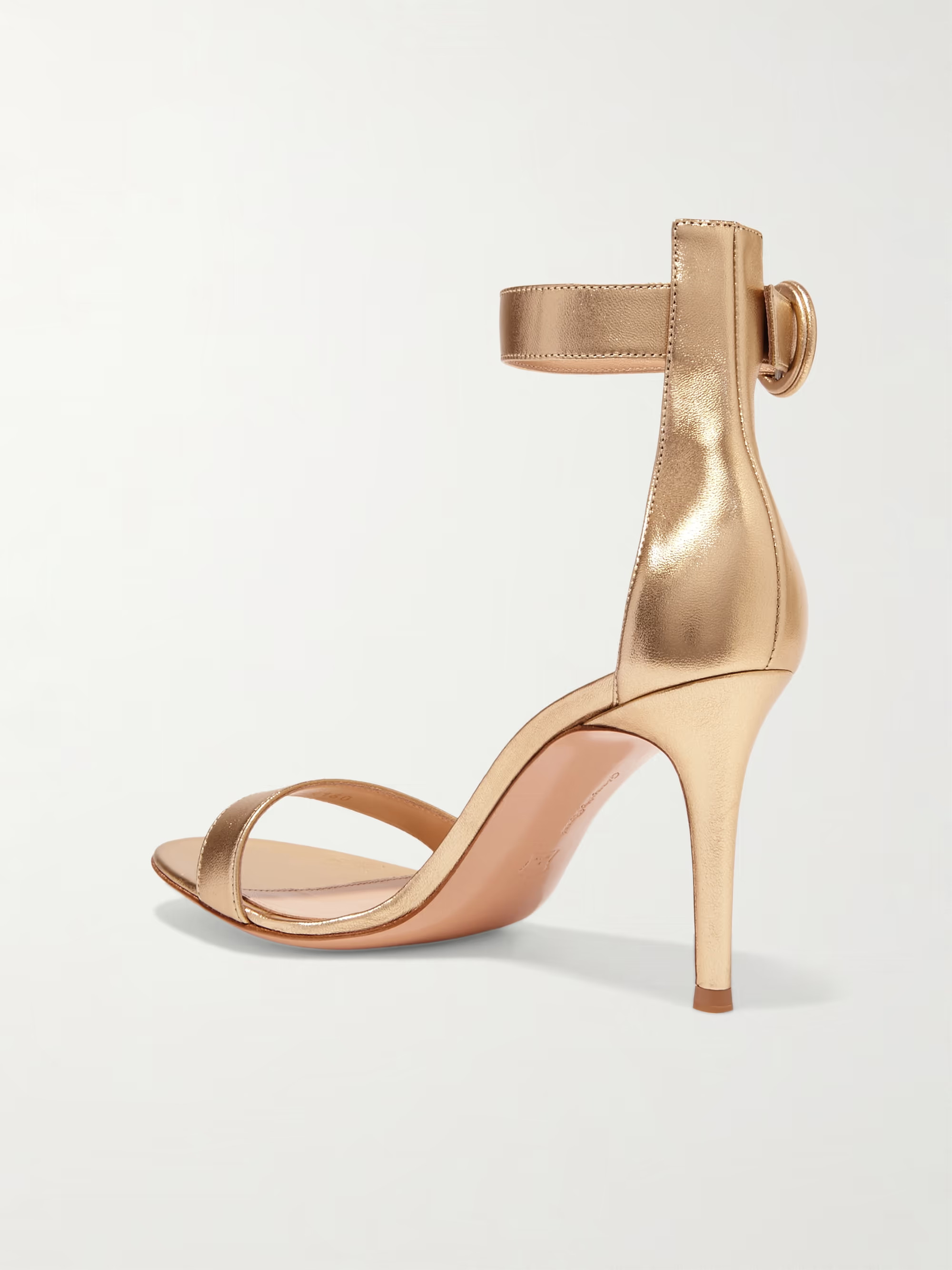 Portofino 85 metallic leather sandals | NET-A-PORTER (UK & EU)