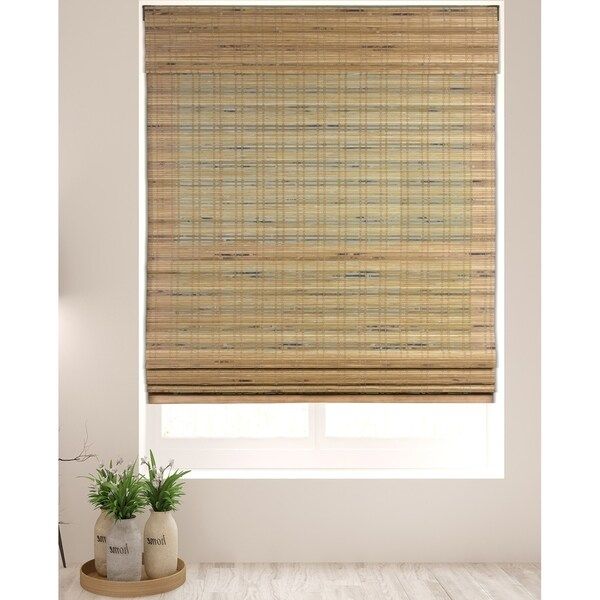 Arlo Blinds Tuscan Cordless Lift Bamboo Roman Shades with 60 Inch Height | Bed Bath & Beyond