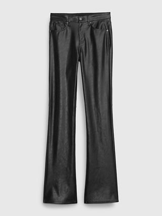 Mid Rise Faux-Leather Baby Boot Jeans | Gap (CA)