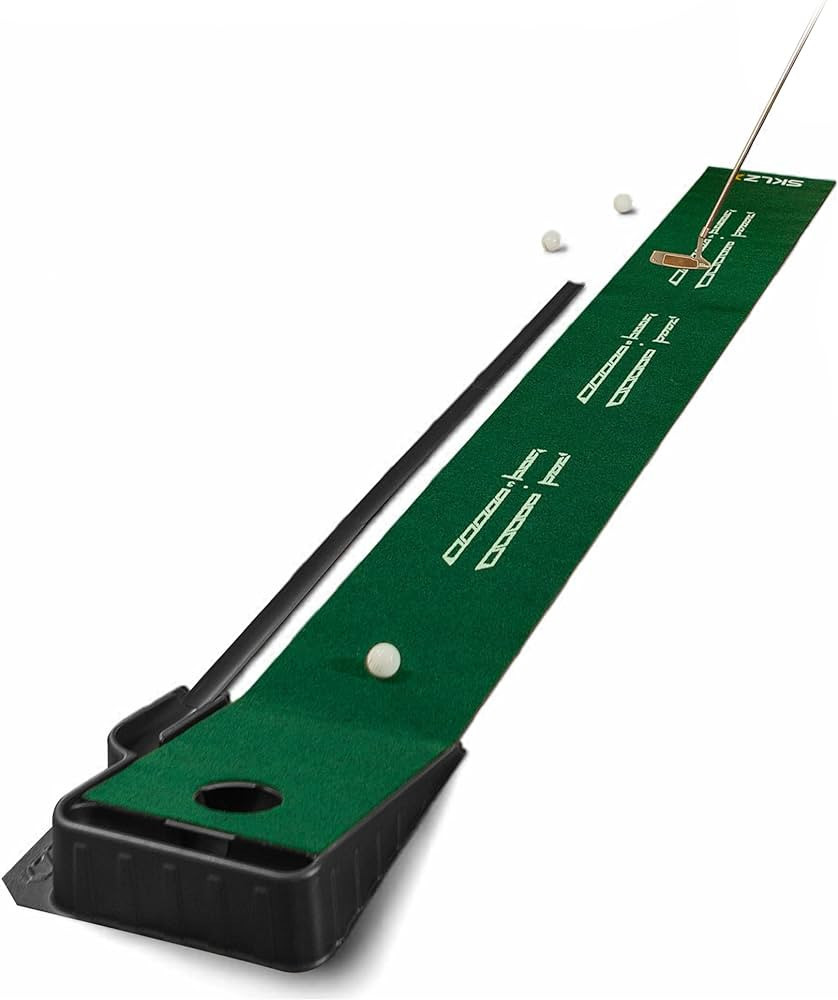 SKLZ ACCELERATOR PRO - Indoor Golf Putting Mat with Auto-Ball Return & Behind-the-Hole Ball Colle... | Amazon (US)