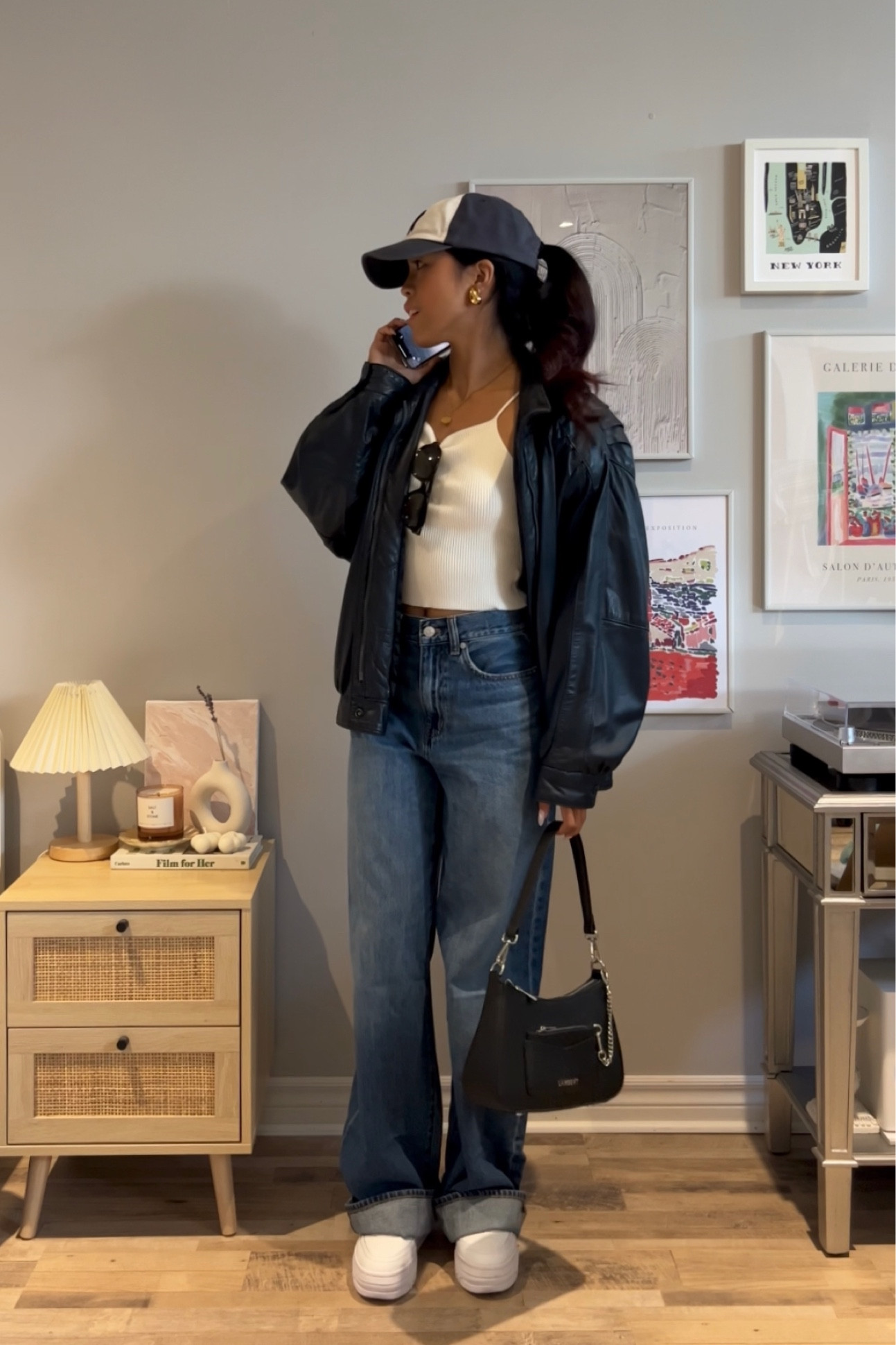 Fall Outfits / casual style, oversized leather jacket, jeans, everyday outfit, capsule wardrobe, Amazon finds

#LTKstyletip #LTKsalealert #LTKworkwear