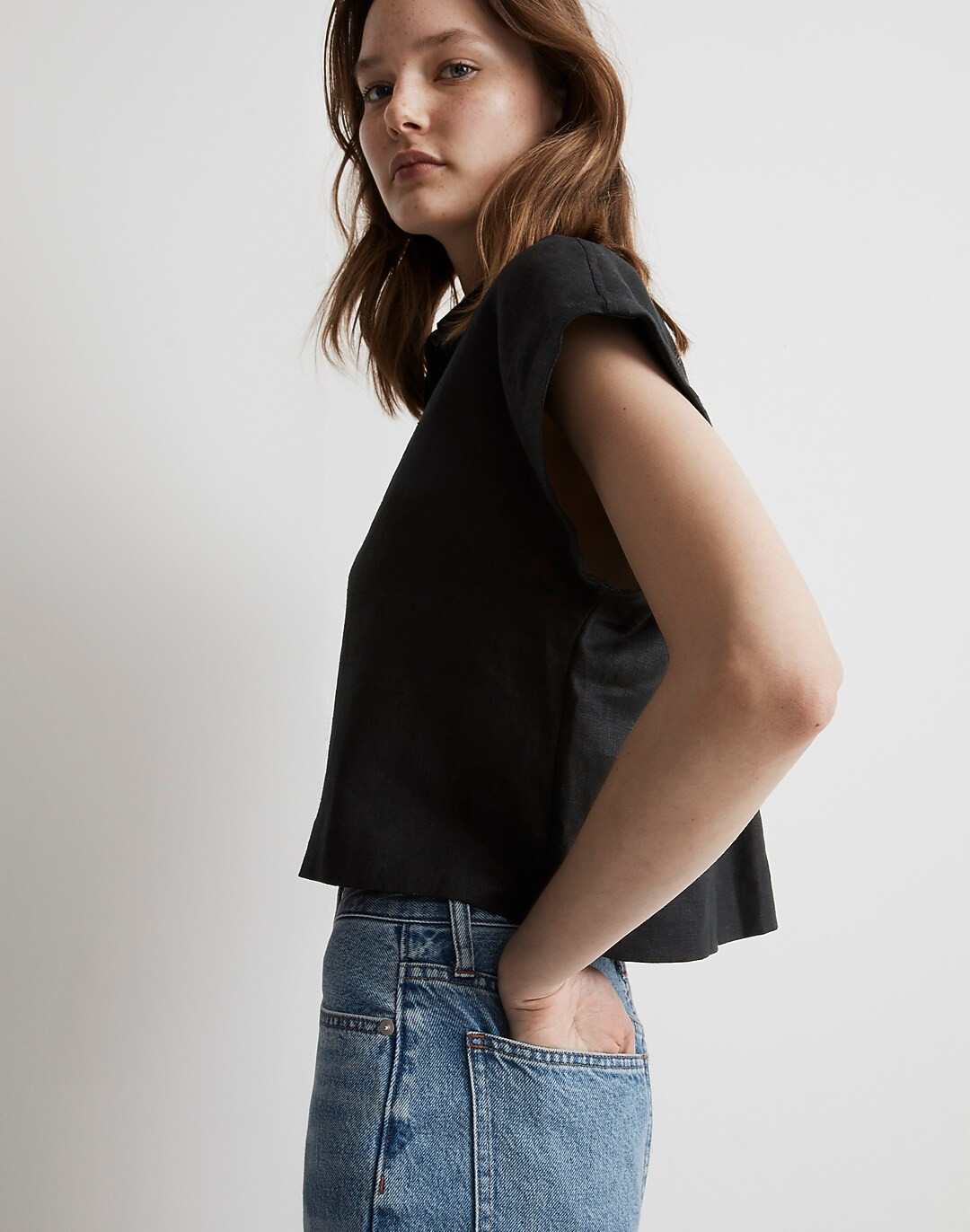 100% Linen Dolman Shirt | Madewell