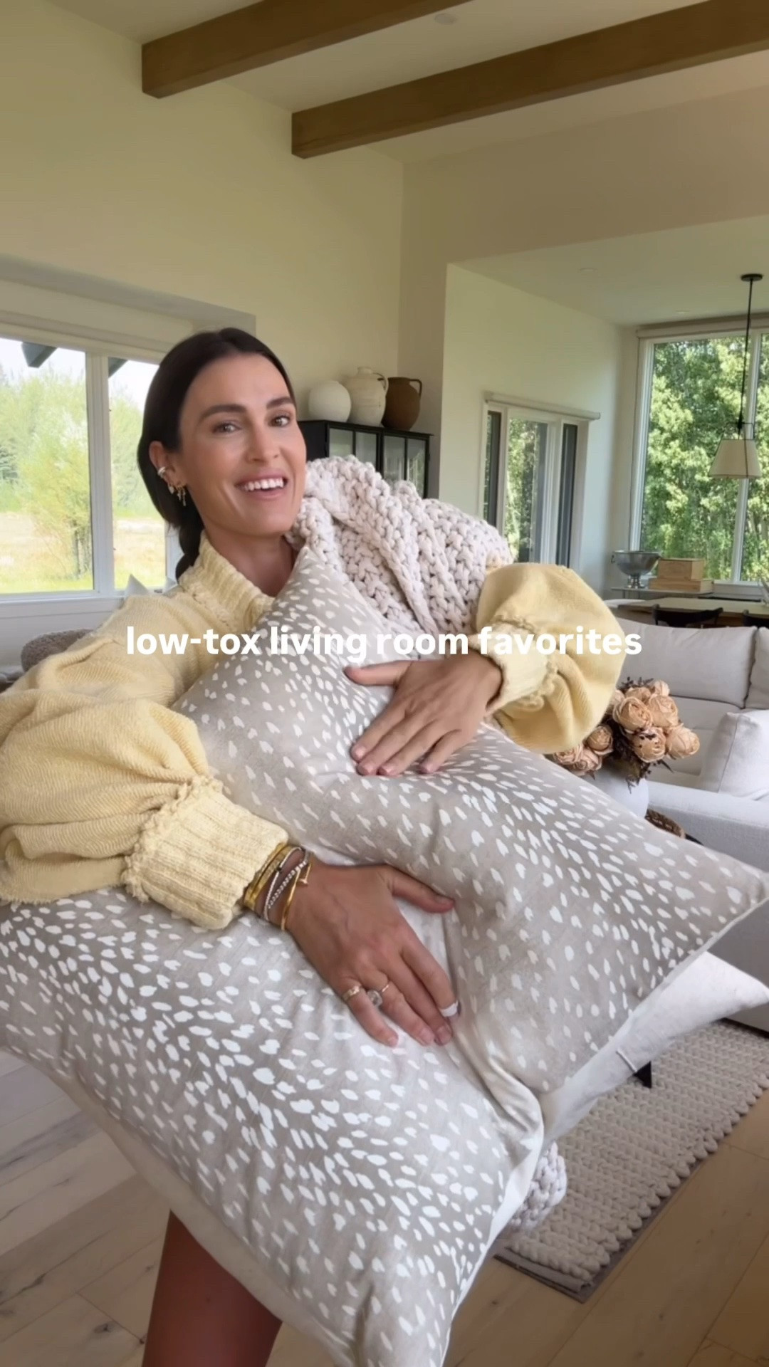 Turning my living room into a low-tox haven with natural fibers and you can too!! Here are easy swaps I’ve made over the years👇🏻

▪️Cotton and linen pillows and throw blankets for breathable, chemical-free comfort
▪️My Greenguard Gold certified sectional from Pottery Barn, tested for low chemical emissions.
▪️A 100% wool rug that’s naturally flame-retardant and free of synthetic dyes.
▪️Non-toxic candles that fill the space with warmth without the fumes

Comment “HOME” and I’ll send the details to your DMs🏠

#LowToxicLiving #NonToxicHome #CleanLiving

#LTKHome #LTKselfcare #LTKdayinmylife