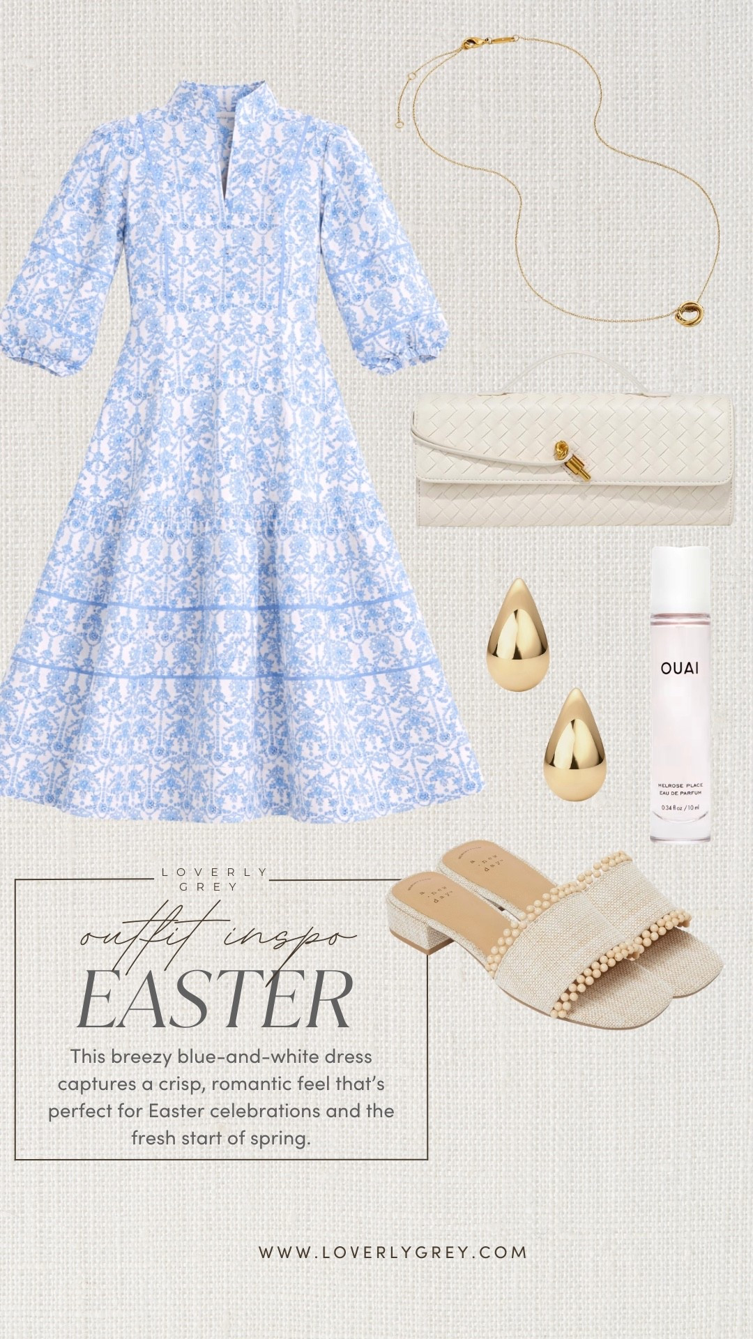 Loving the print on this dress! This would be a beautiful option for Easter!

Loverly Grey, Tuckernuck, Easter dress, Easter outfit ideas, spring dress, blue and white floral maxi dress, spring fashionn

#LTKootd #LTKSeasonal
