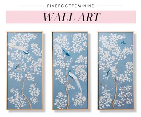 These chinoiserie wall panels are beautiful! I have similar prints in my office and love them! Tags: frontgate / blue art 

#LTKhome #LTKsalealert