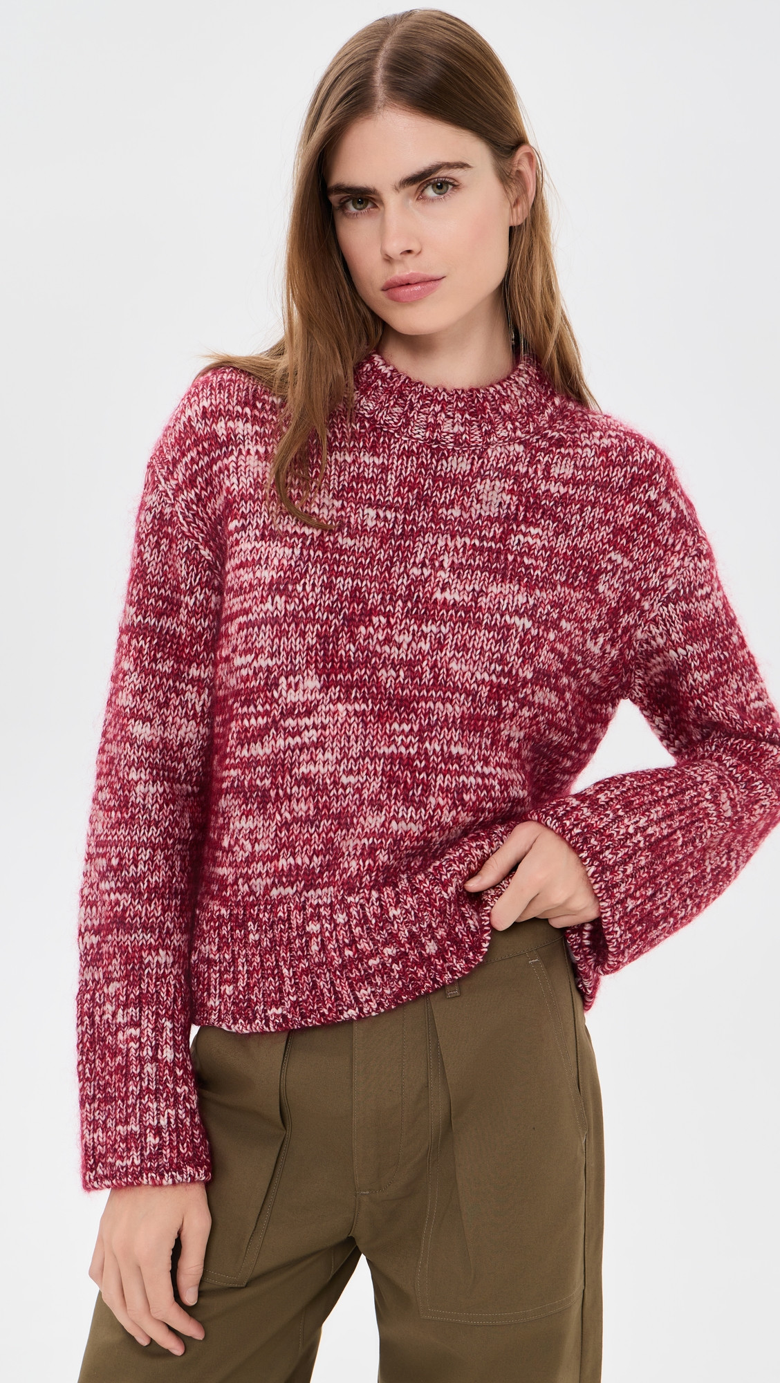 rag & bone Marlee Crew Sweater Red XXS | Shopbop