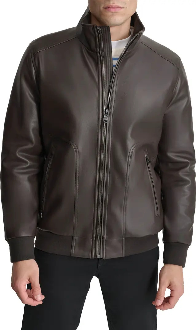 Faux Leather Bomber Jacket | Nordstrom Rack
