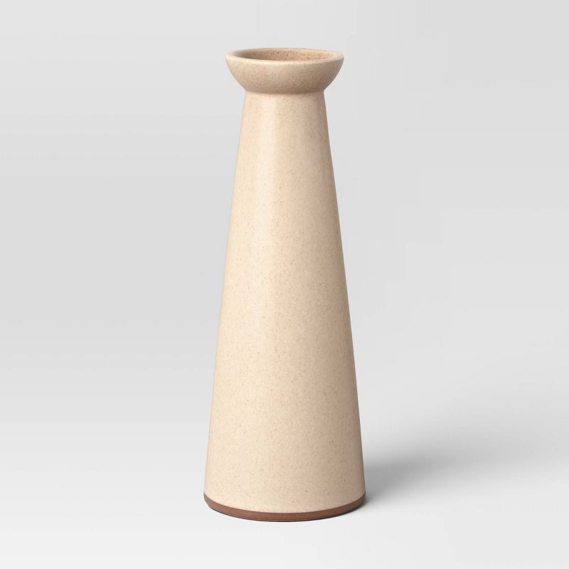 Large Ceramic Taper Candle Holder Cream - Threshold&#8482; | Target