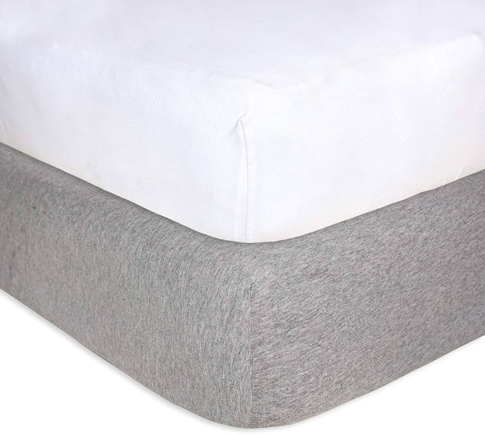 Burt's Bees Baby - Fitted Crib Sheets, Solid Color, 100% Organic Cotton Crib Sheet for Standard C... | Amazon (US)