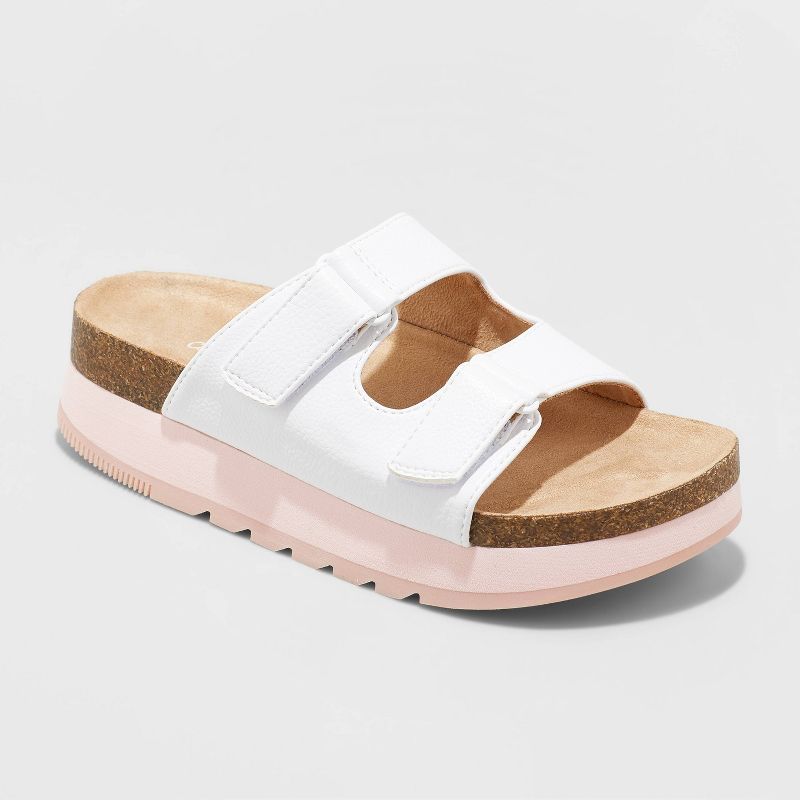 Girls' Claire Slip-On Footbed Sandals - Cat & Jack™ | Target
