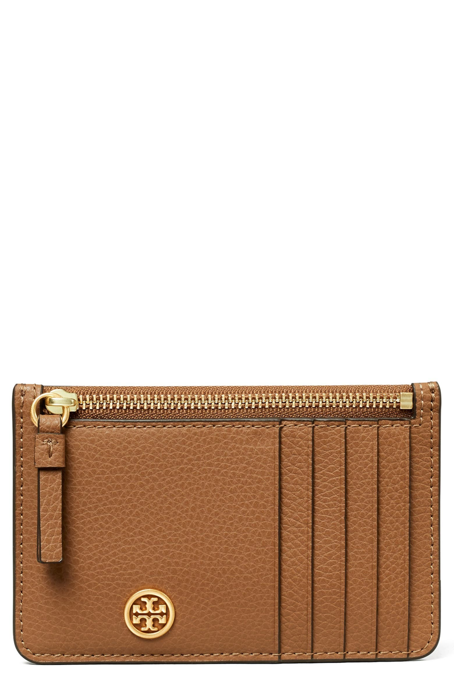 Walker Leather Top Zip Card Case | Nordstrom