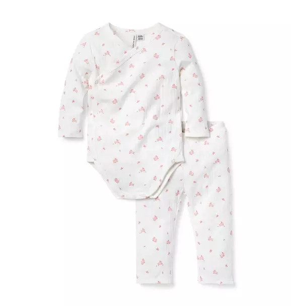 Baby Bunny Pointelle Wrap Matching Set | Janie and Jack