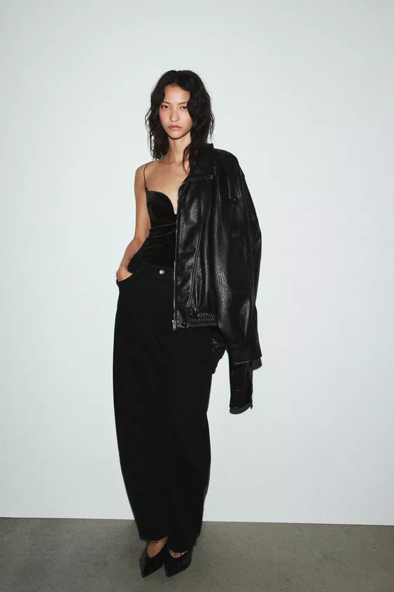 STRAPPY VELVET BODYSUIT | Zara UK