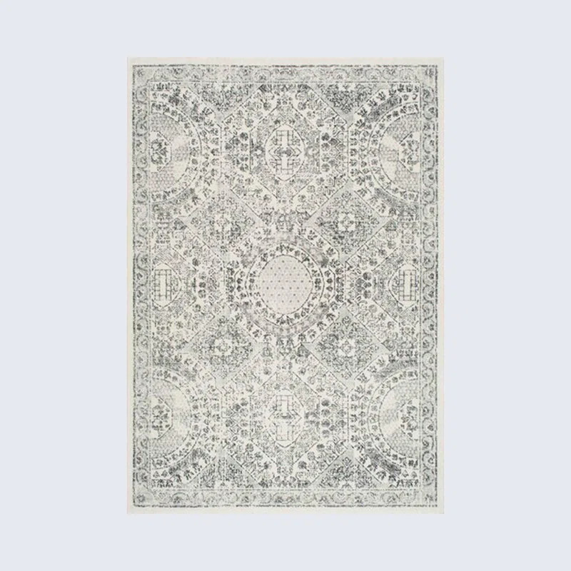 Mila Traditional Power Loom Performance Gray Rug | Wayfair North America