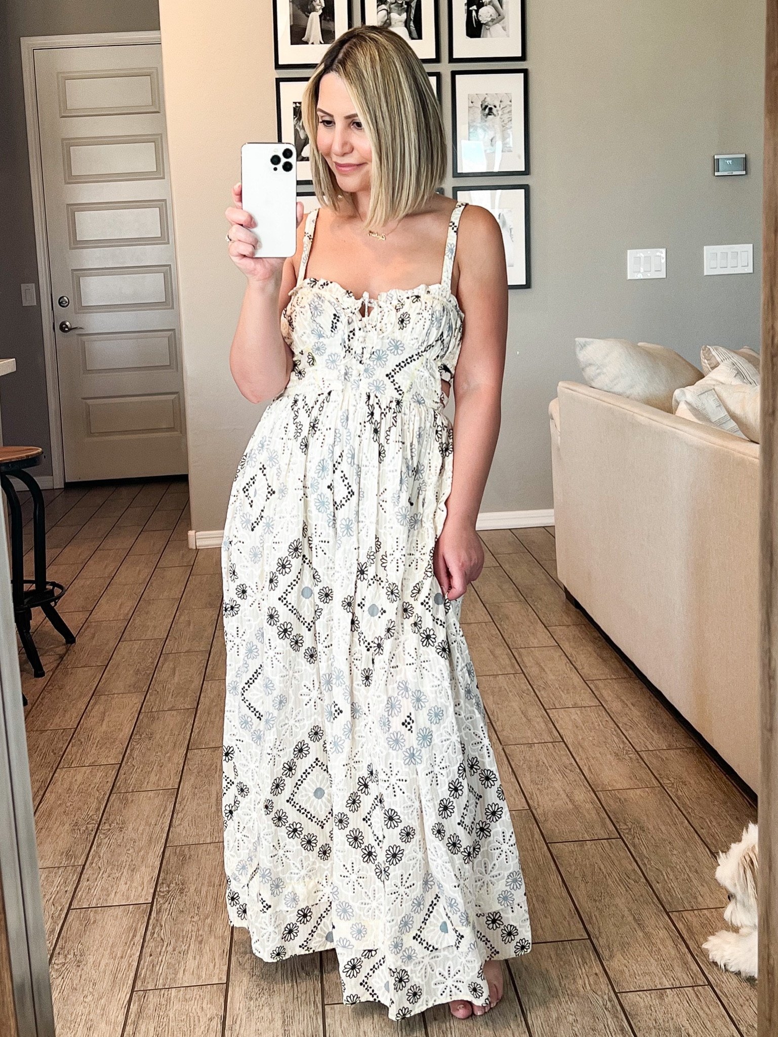 Urban Outfitters—size XS/TTS—sale $39 (WAS $149)✨ // wore this dress at 39 weeks pregnant—bump friendly/loose around the belly area. 

#urbanoutfitters #UO #urbanoutfittersdress #maxidresses #floraldresses #neutraldresses #UOsale #babyshowerdresses #bumpfriendly #bumpdresses #familyphotos #vacationdresses #resortdresses #daydresses #destinationweddingguest #maternityphotoshoot #outfits #outfitideas #styletip #styleideas #petitestyle #ltkfind #ltkbump 

#LTKsalealert #LTKunder50 #LTKstyletip