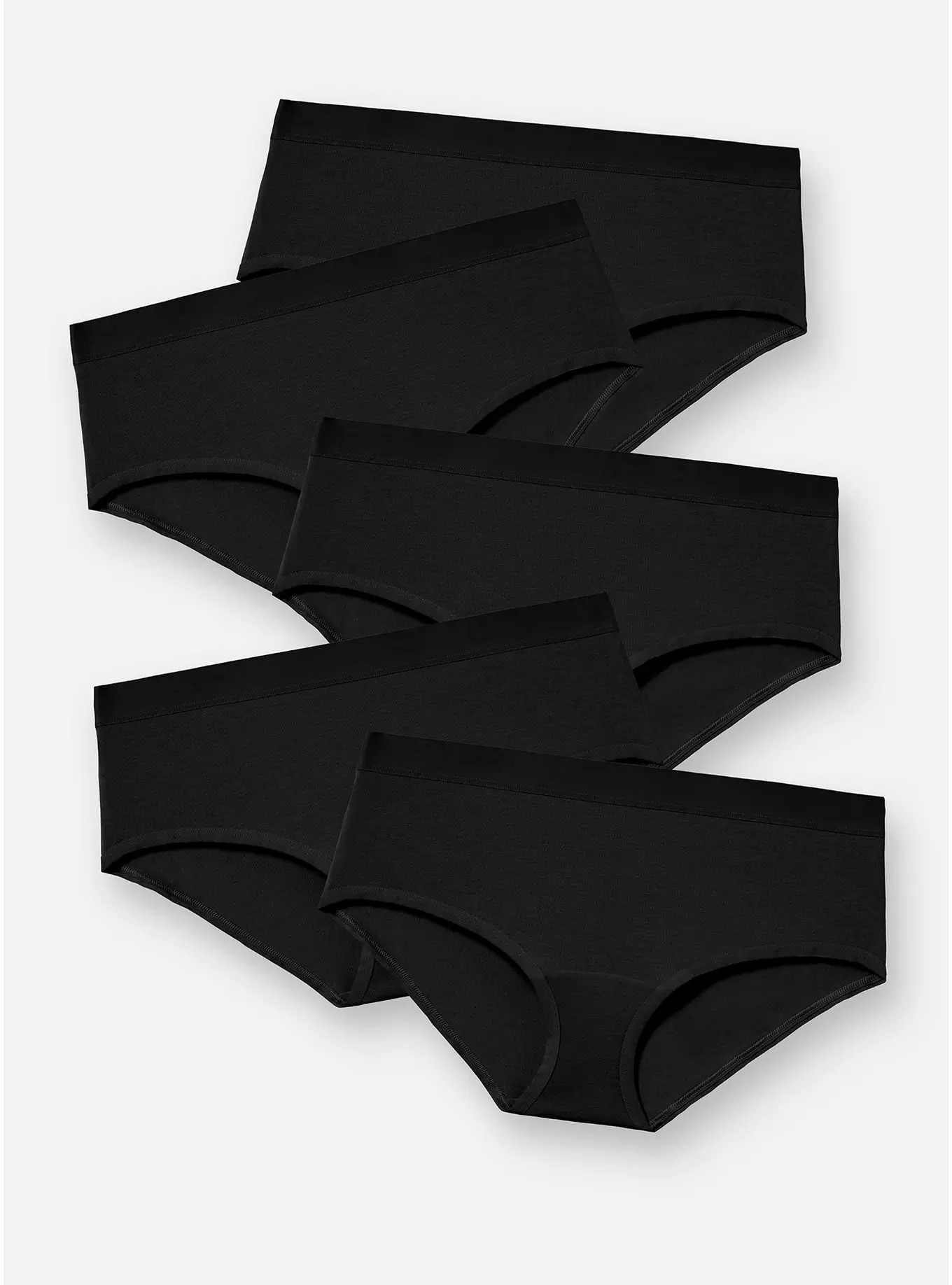 5-Pack Cotton Mid-Rise Hipster Panty | Torrid (US & Canada)