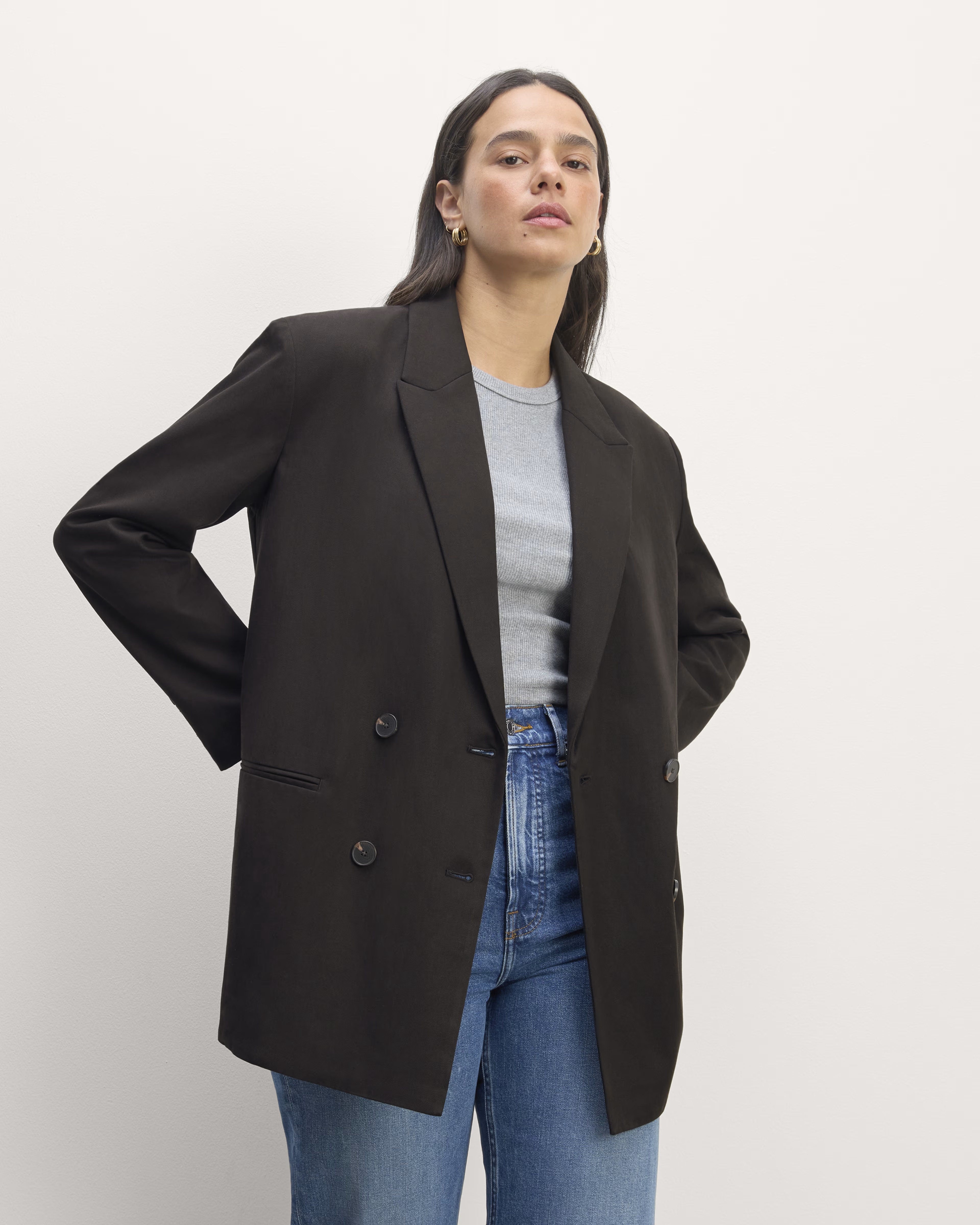 The Double-Breasted Blazer in Buttersmooth | Everlane