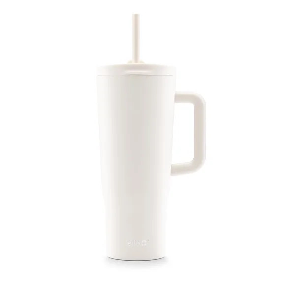 Ello Ultra Clean 40oz Stainless Steel Tumbler with Handle, Cream | Walmart (US)