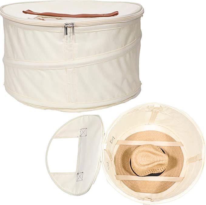 HappiBox Hat Storage Box | Stuffed Animal Toy Storage | Stackable Round Pop-up Container | Travel... | Amazon (US)