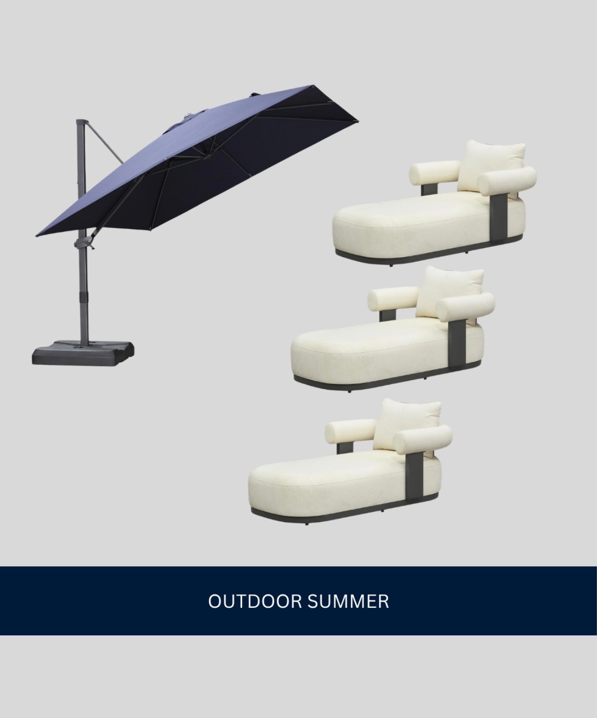 Modern Outdoor Living 

Outdoor furniture 
Outdoor umbrella
Chaise

#LTKHome #LTKSeasonal