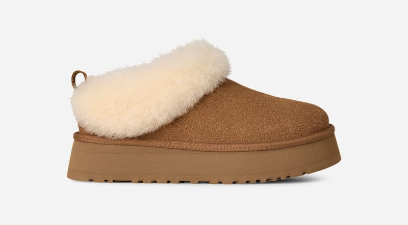 UGG® Women's Tazzelle Sheepskin Slippers in Chestnut, Size 7 | UGG (US)