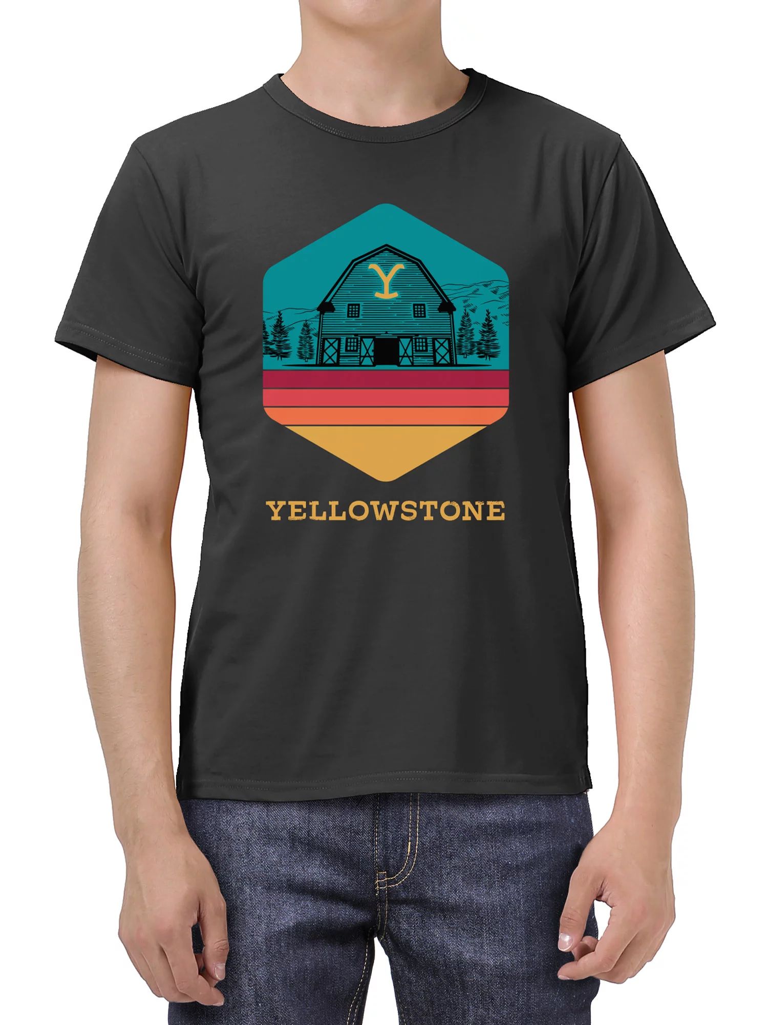 Yellowstone Men's & Big Men's Short Sleeve Graphic Tee - Walmart.com | Walmart (US)