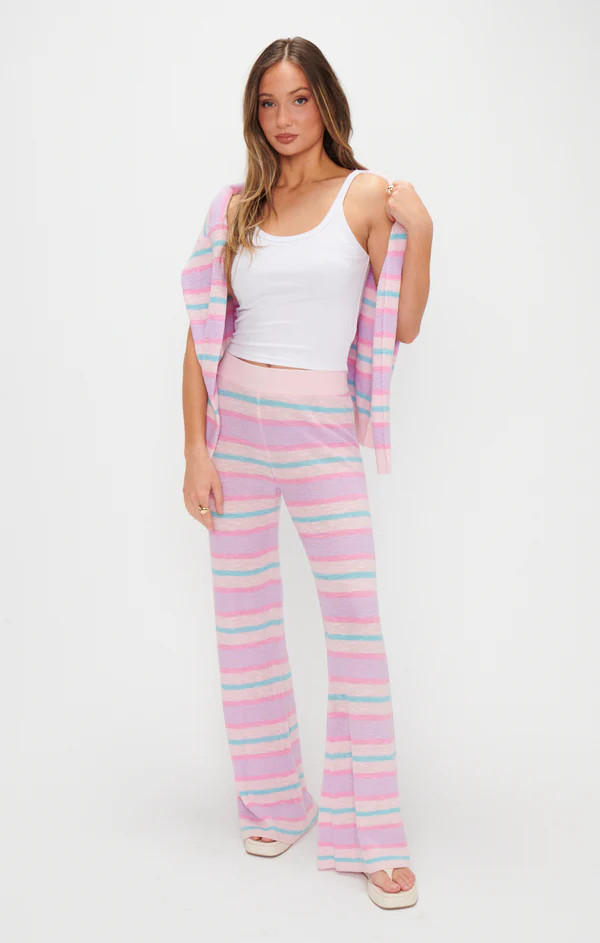 Feel Good Pants ~ Cotton Candy Stripe Knit | Show Me Your Mumu