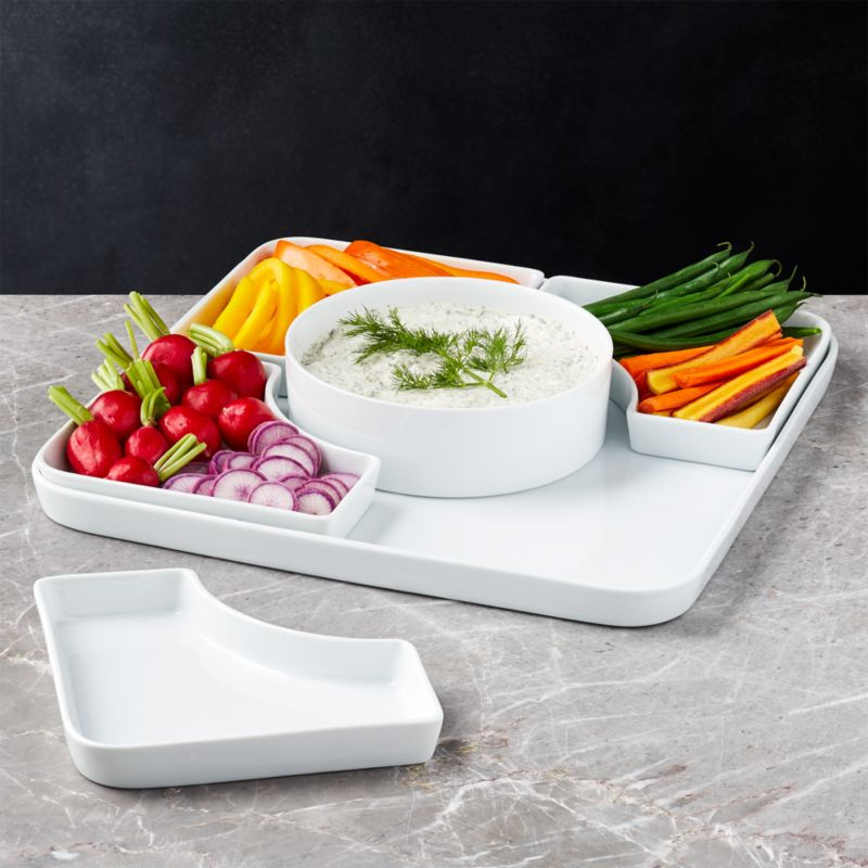 Modular 6-Piece Serving Set + Reviews | Crate & Barrel | Crate & Barrel