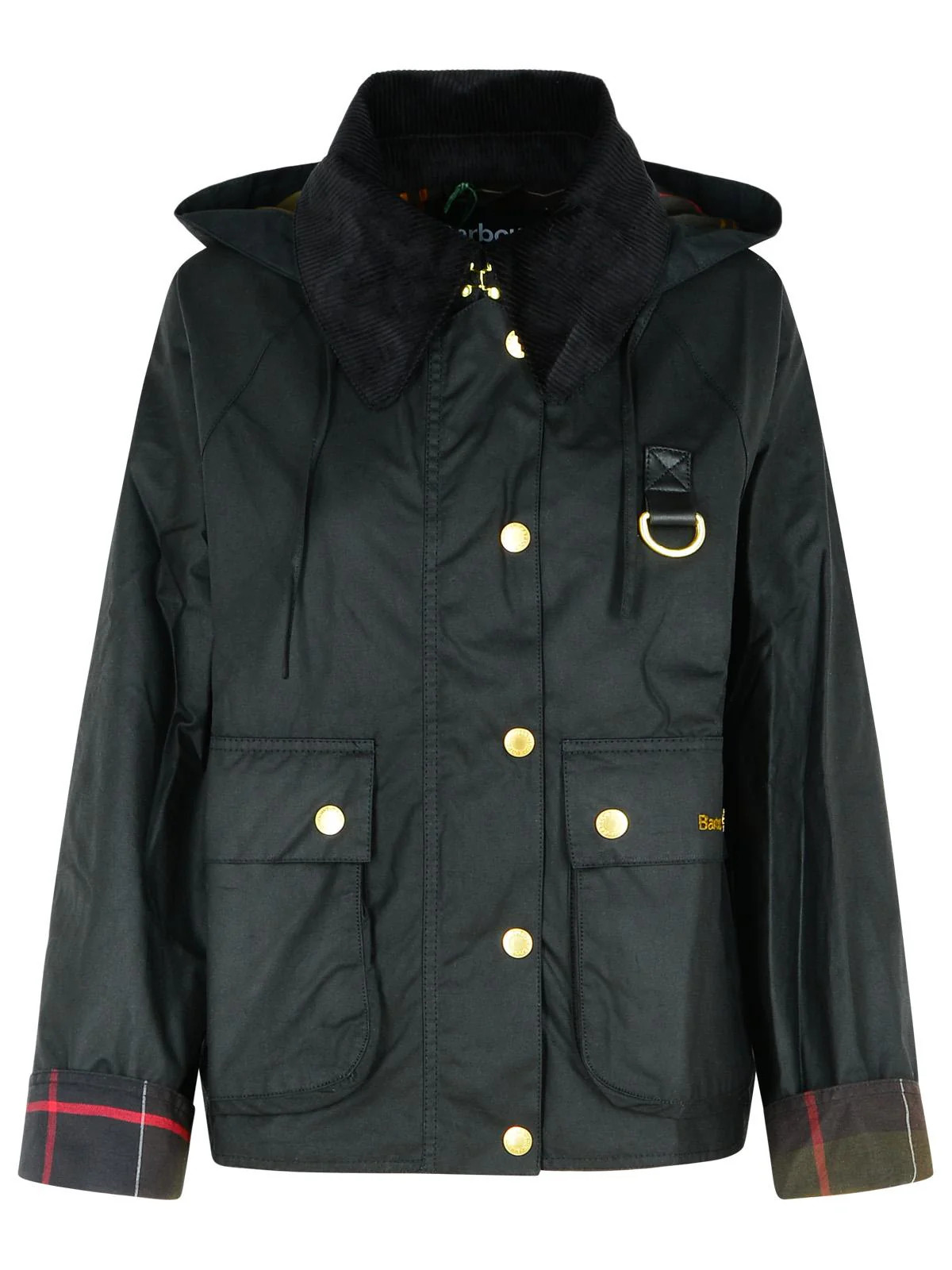 Barbour 'Reighton' Black Waxed Cotton Jacket UK 10 | Balardi