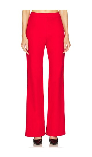 High Rise Slit-detailed Canvas Pant in Red | Revolve Clothing (Global)
