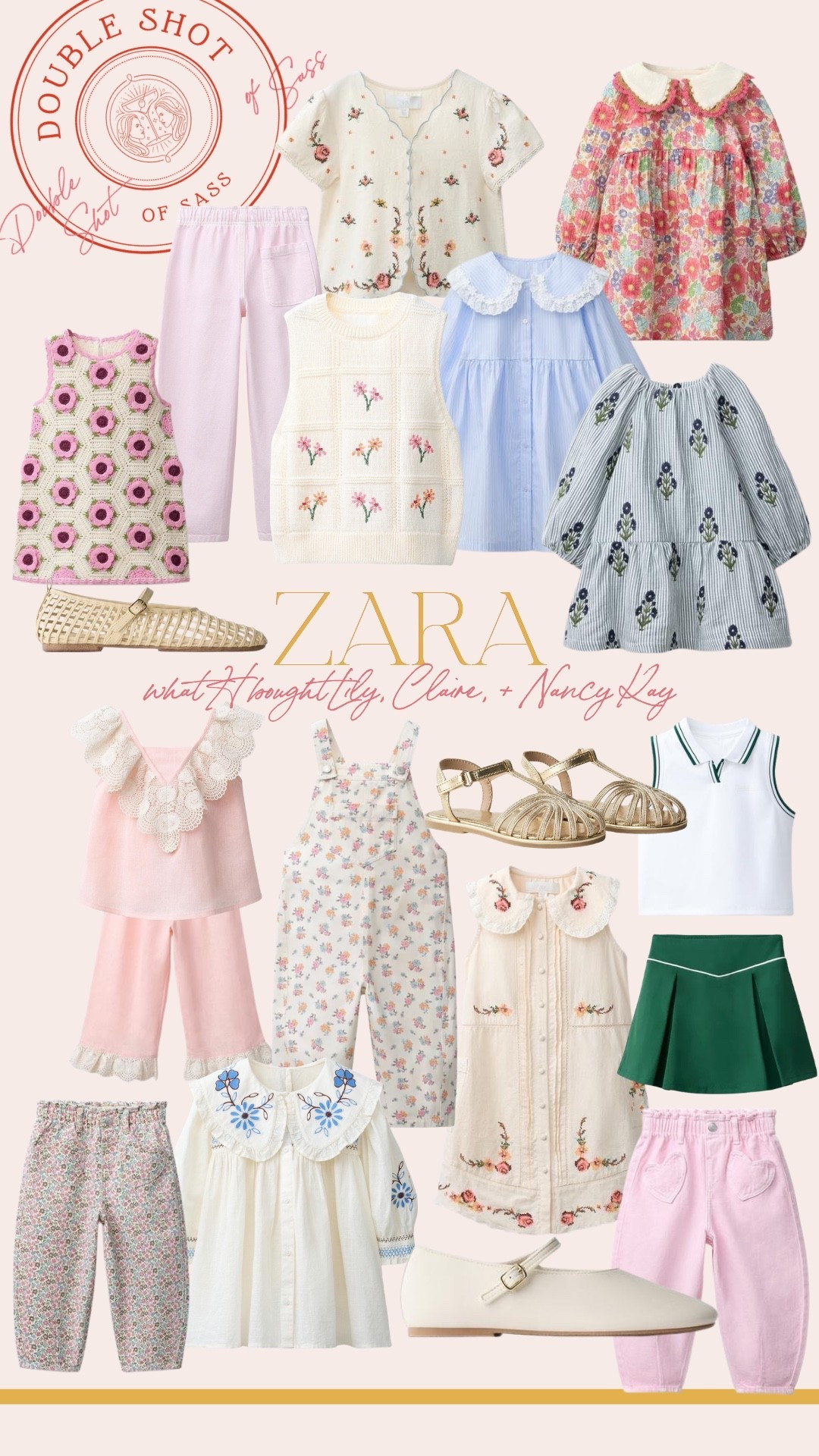 ZARA // what H bought for Lily, Claire, + Nancy Kay