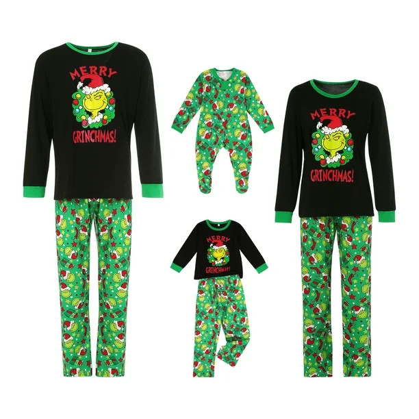 Matching Family Christmas Pajamas - Matching Christmas PJs for Family - Walmart.com | Walmart (US)