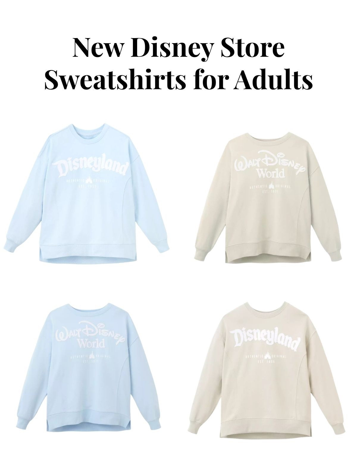 New Disney Store sweatshirts for adults

#LTKTravel