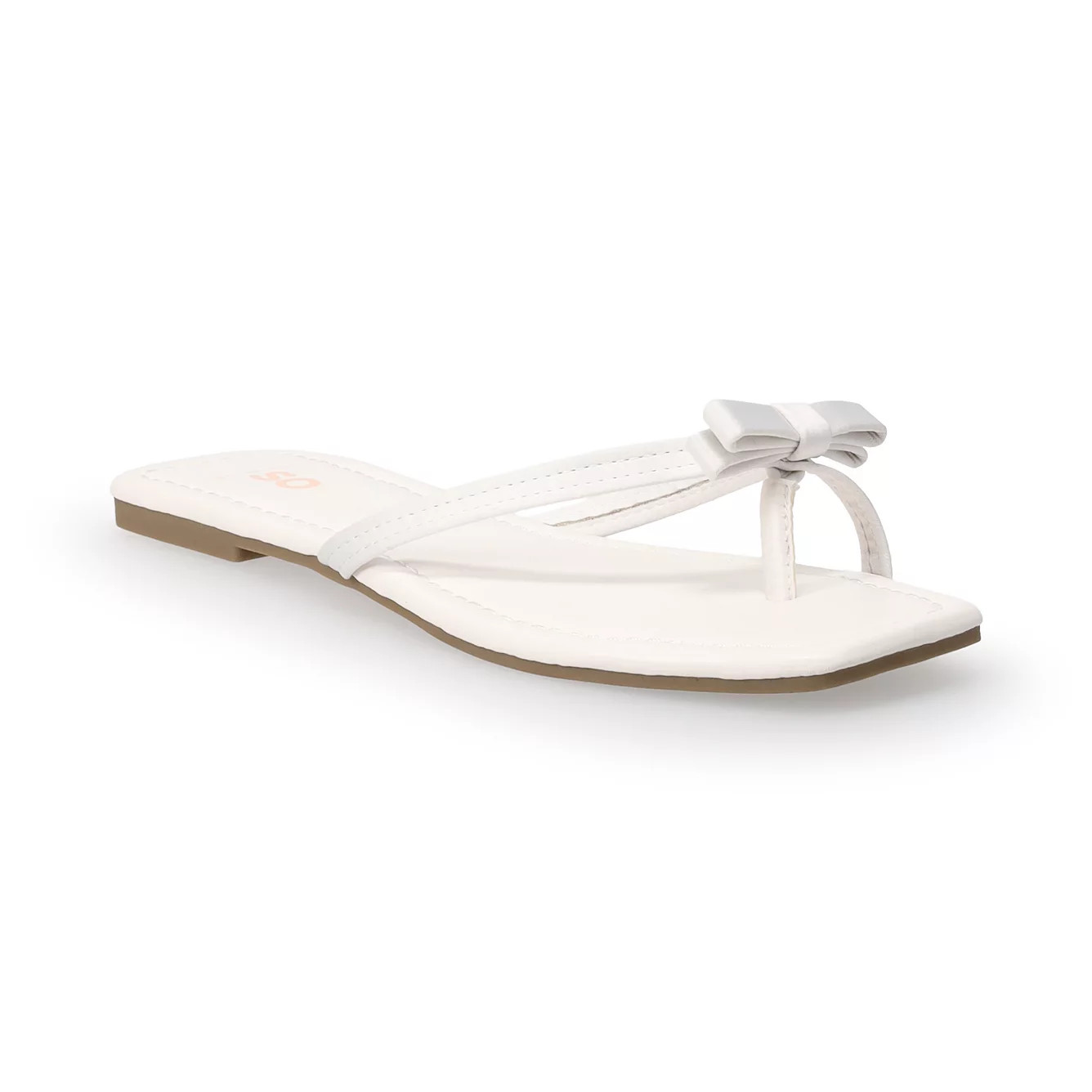 SO® Taleah Bow Women's Thong Sandals | Kohl's