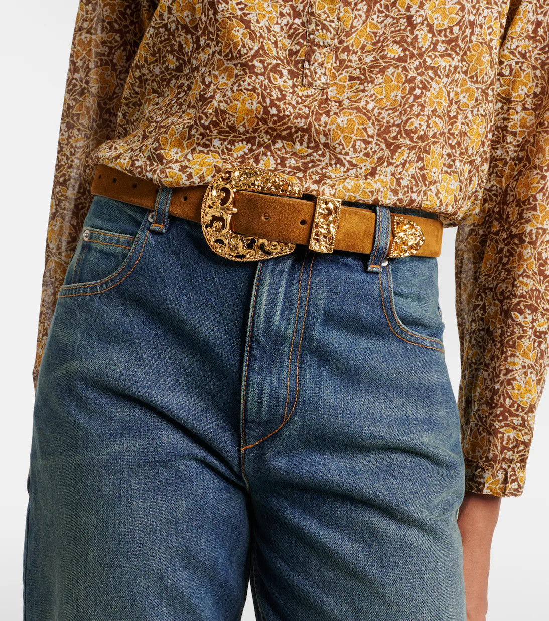 Versailles suede belt | Mytheresa (UK)