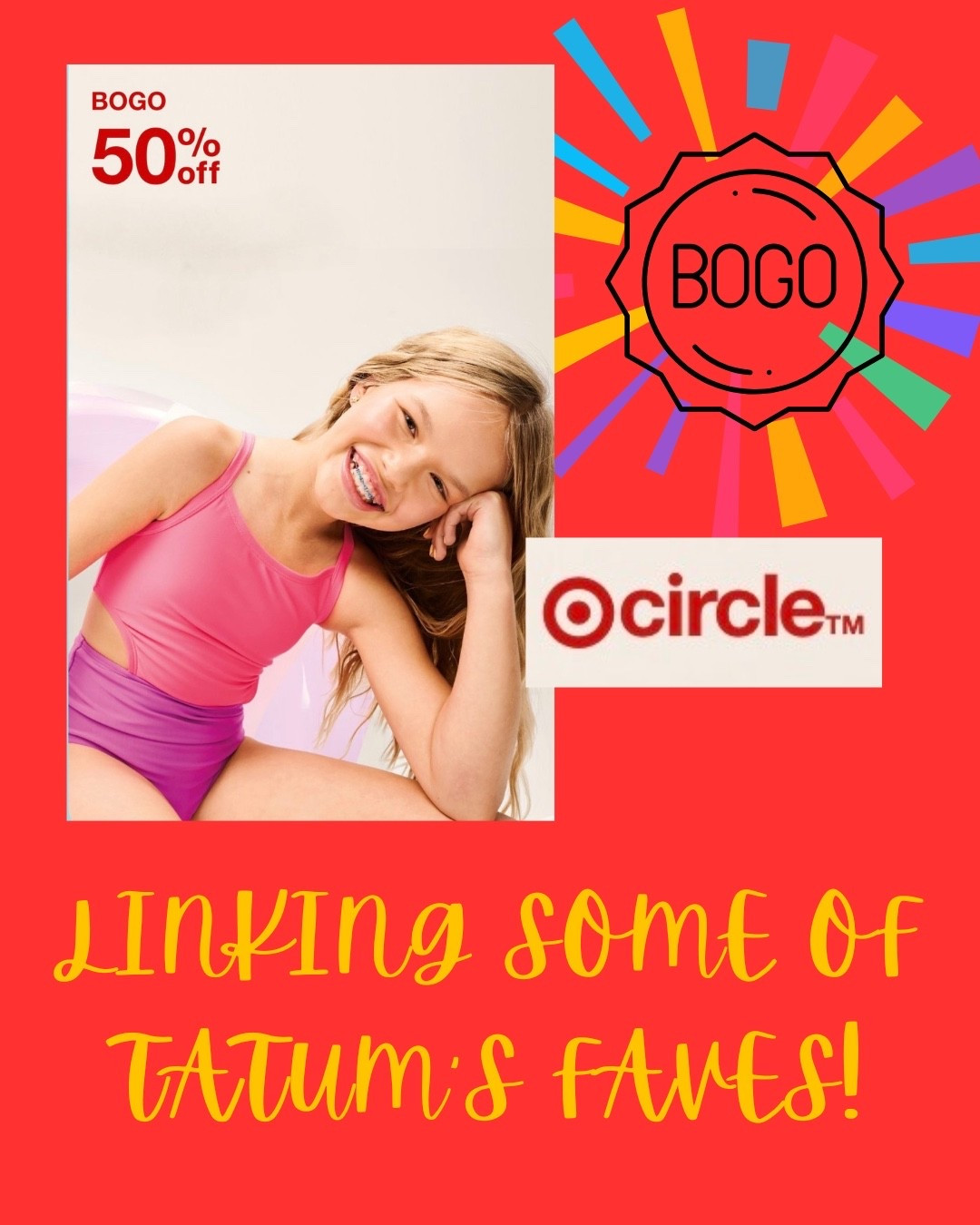 BOGO 50% off Target Swim for the whole family! 
Linking my 6 yo favorites! 



#LTKmomlife #LTKSeasonal #LTKKids