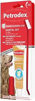 Petrodex Dental Care Kit for Dogs and Puppies, Cleans Teeth and Fights Bad Breath, Reduces Plaque... | Amazon (US)
