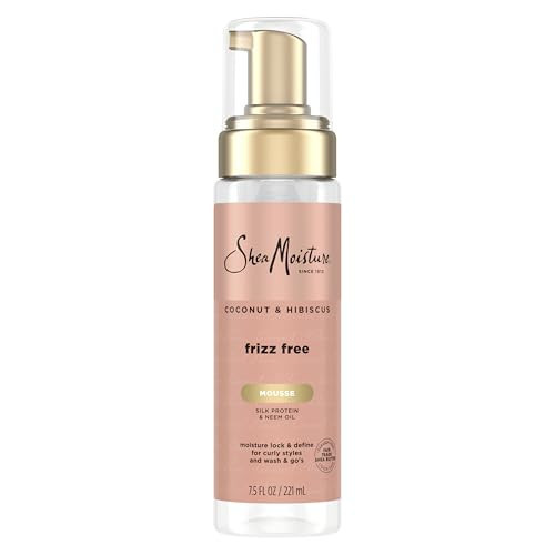 SheaMoisture Curl Mousse Coconut and Hibiscus for Frizz Control Styling Mousse with Shea Butter 7.5 oz | Amazon (US)