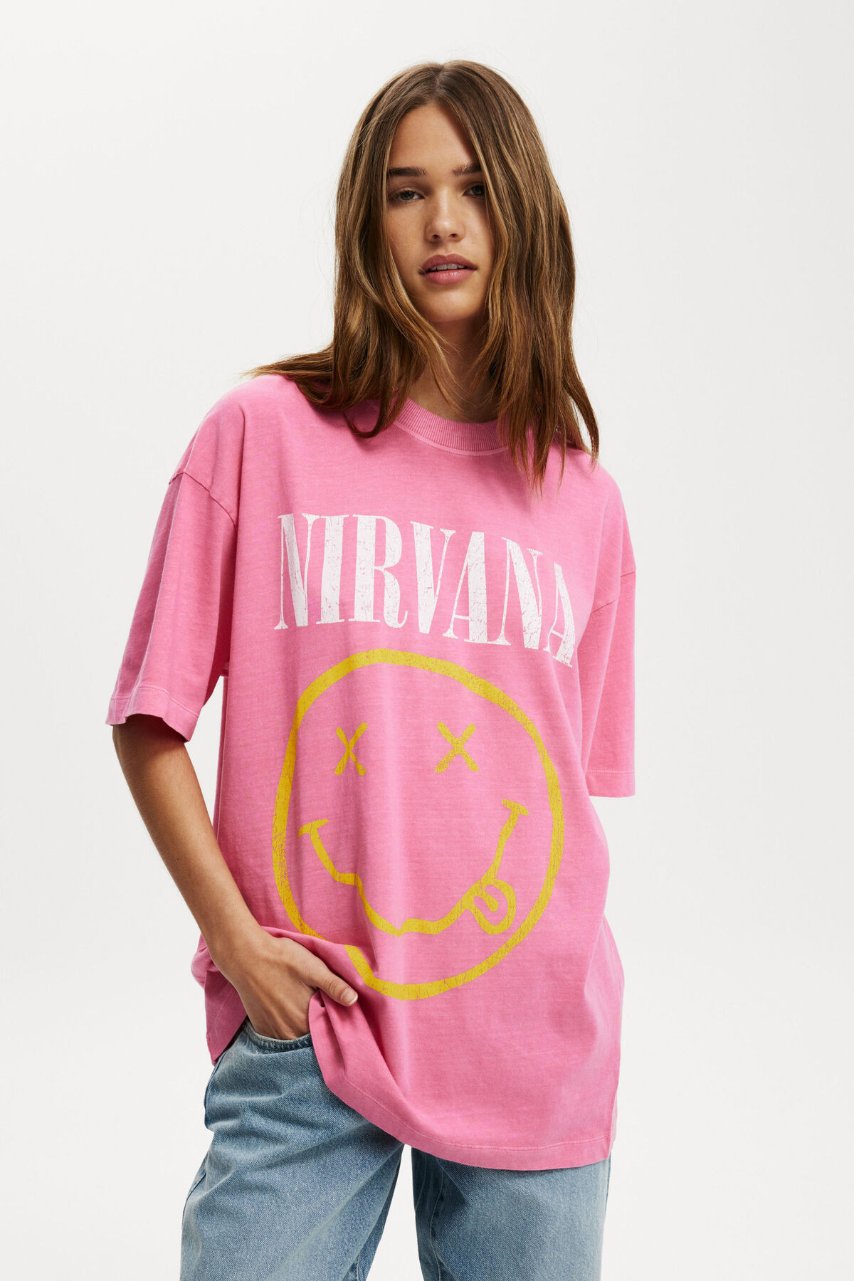 Nirvana Music Boxy Graphic Tee | Cotton On (US)