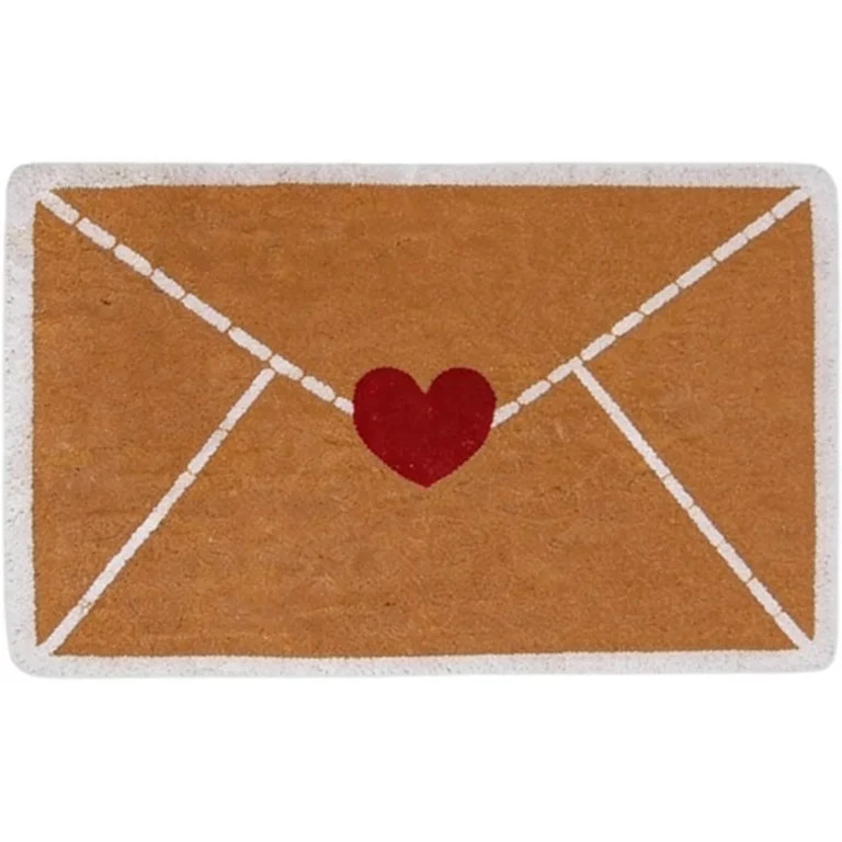 Valentine's Envelope Heart Welcome Mat – Non-Slip Rubber Backing Indoor Outdoor Front Door Deco... | Walmart (US)