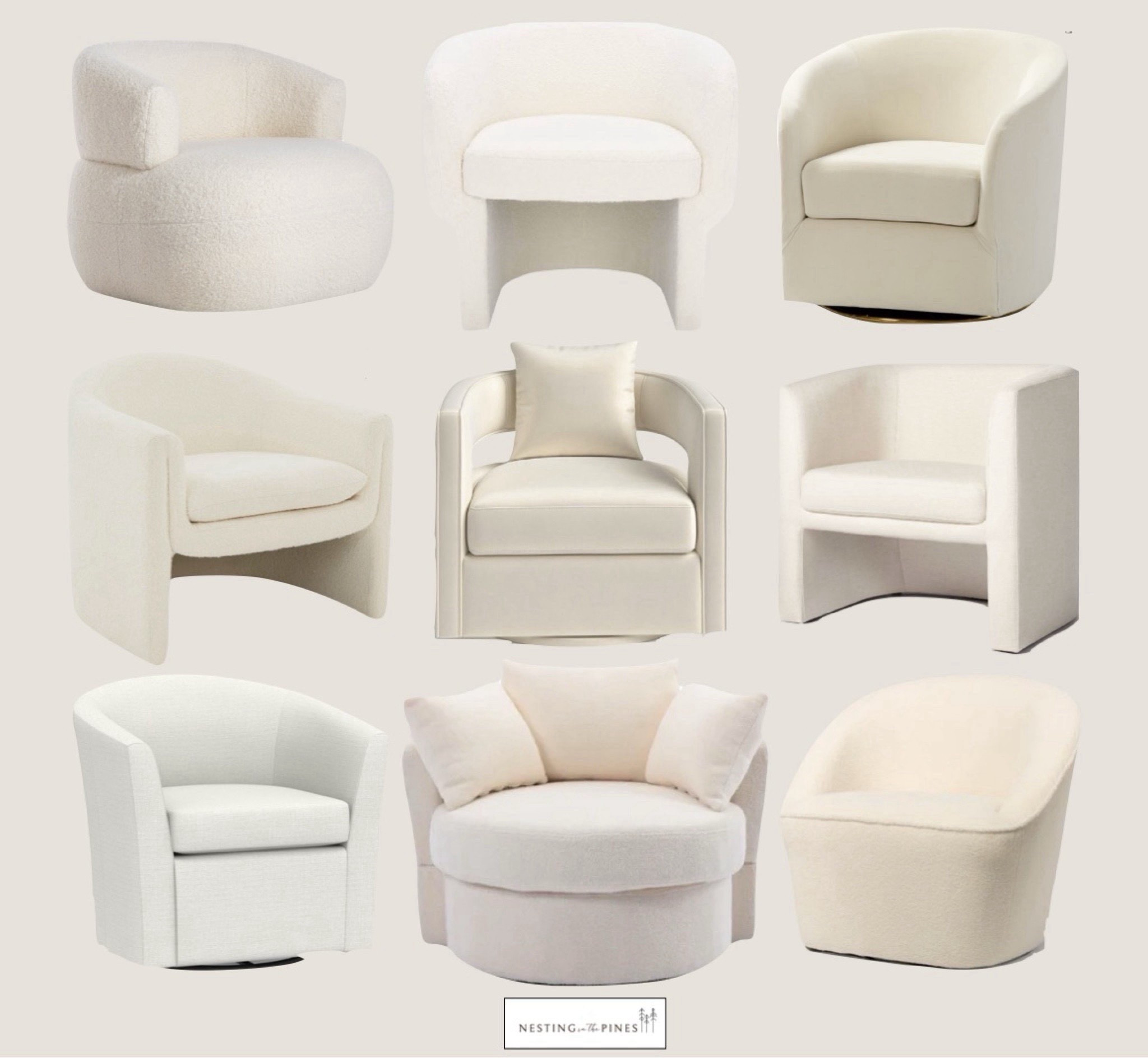 Ivory barrel chair round up!

#LTKHome #LTKSeasonal #LTKOver40