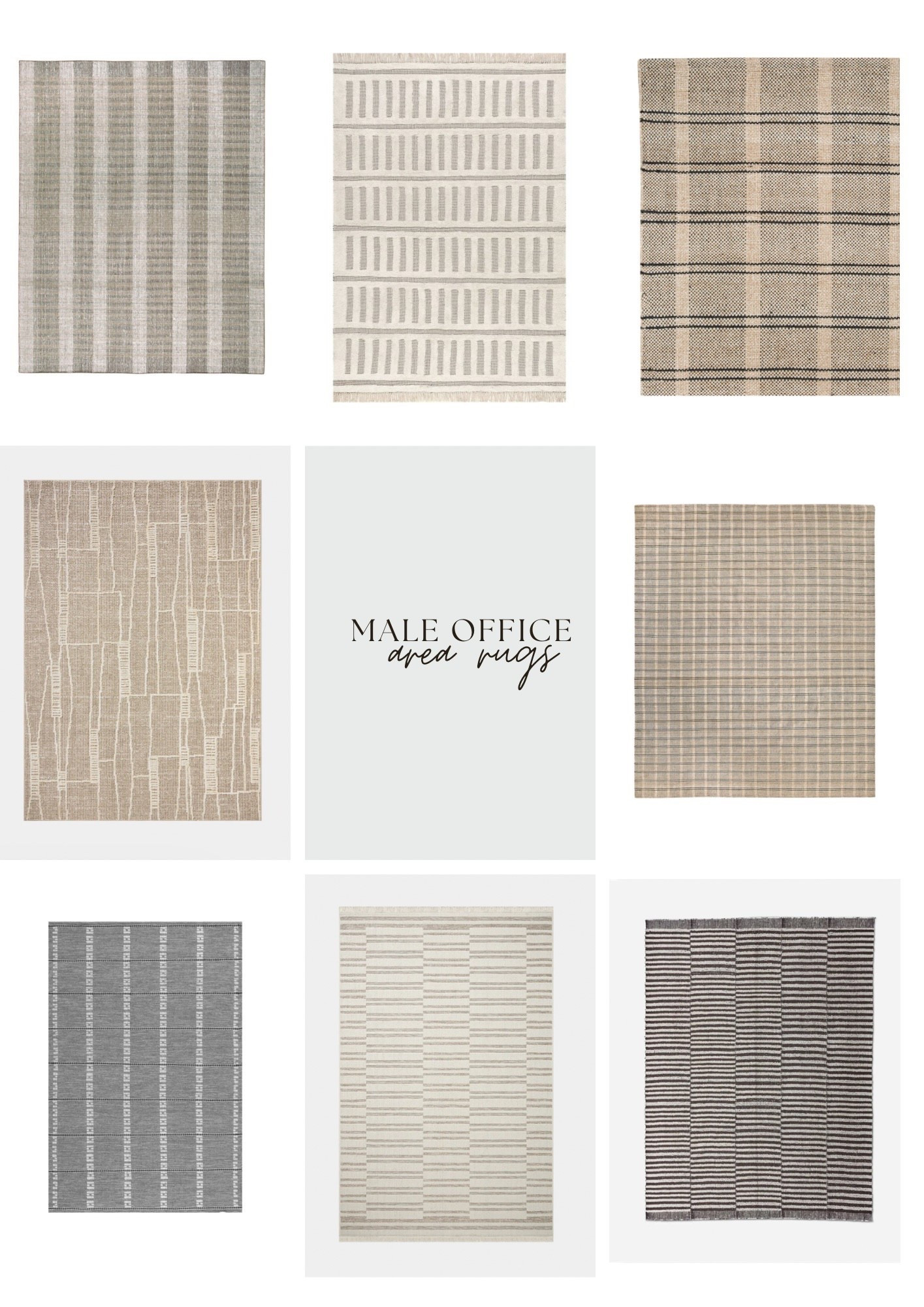 Neutral, timeless, and just the right amount of texture 🤎

Rounded up my favorite rugs for a man’s home office—think subtle patterns, warm tones, and pieces that add depth without overpowering the space. Whether you’re going for modern, classic, or somewhere in between, these are all easy wins.

A good rug = instant upgrade. Which one would you pick?

#LTKU #LTKHome
