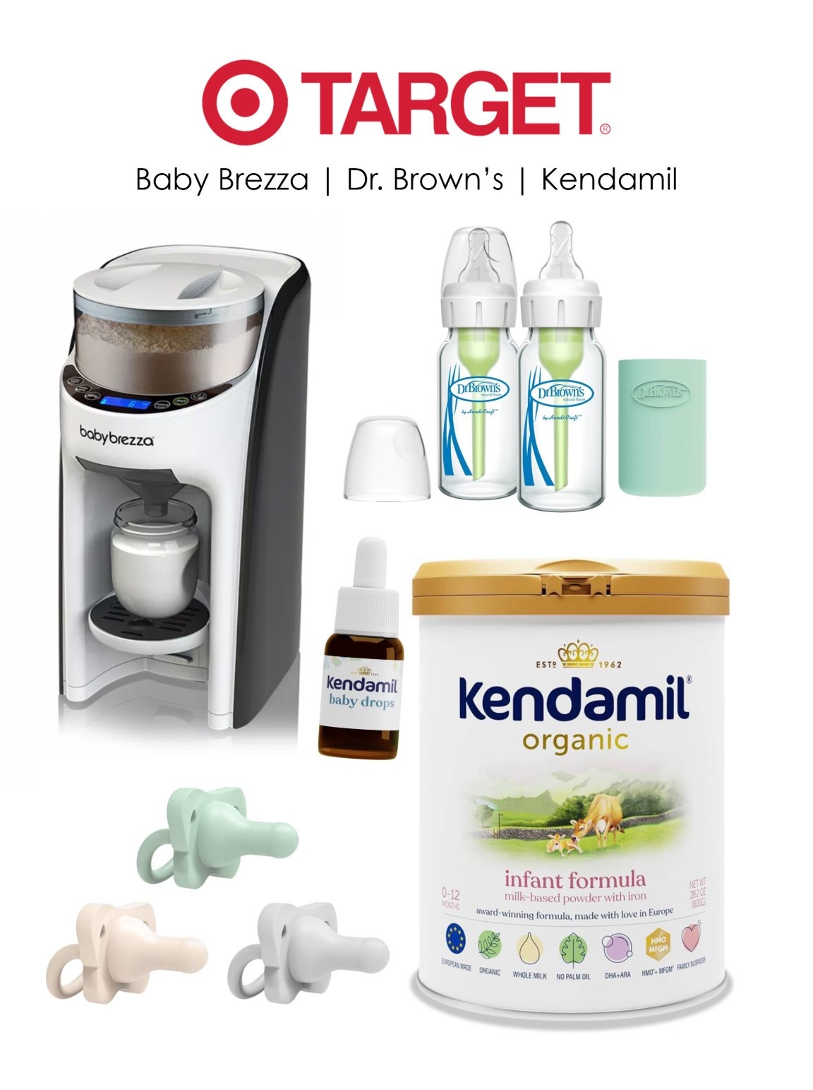 #AD | We are thrilled to have this as an option! 🍼

The @BabyBrezza Formula Pro Advanced can make supplementing feel seamless — especially during night feeds — and paired with @kendamil.usa organic formula, I’ll feel confident about the baby's nutrition while supplementing. 

We also love @drbrowns bottles for easy transitions between breast and bottle (and the HappyPaci has been a win too!).

Feeding doesn't have to be all-or-nothing. It just has to work for you. So grateful that @Target makes it easy to find trusted tools for every feeding journey.

#BabyBrezza #TargetPartner #MyDrBrownsBaby #HappyFeeding #EveryFeedYourWay #ComboFeeding #KendamilPartner

#LTKmomlife #LTKBaby