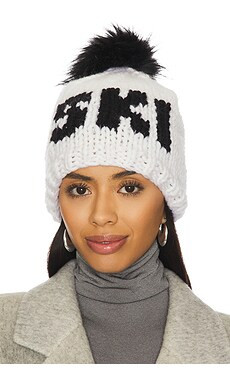GOGO Sweaters Ski Toque Beanie in Snow & Jet from Revolve.com | Revolve Clothing (Global)